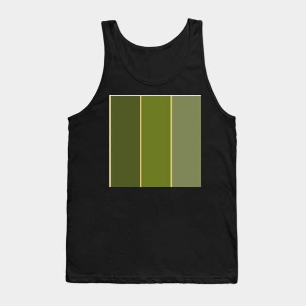 Parallel Green Tank Top by RealZeal